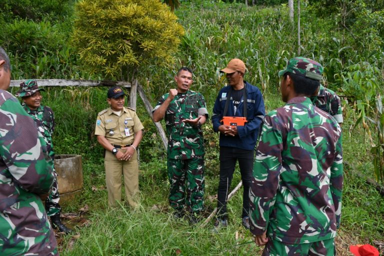 Sediakan Air Bersih Untuk Warga, Dandim Ponorogo Tinjau Sasaran Pembuatan Sumur Dalam
