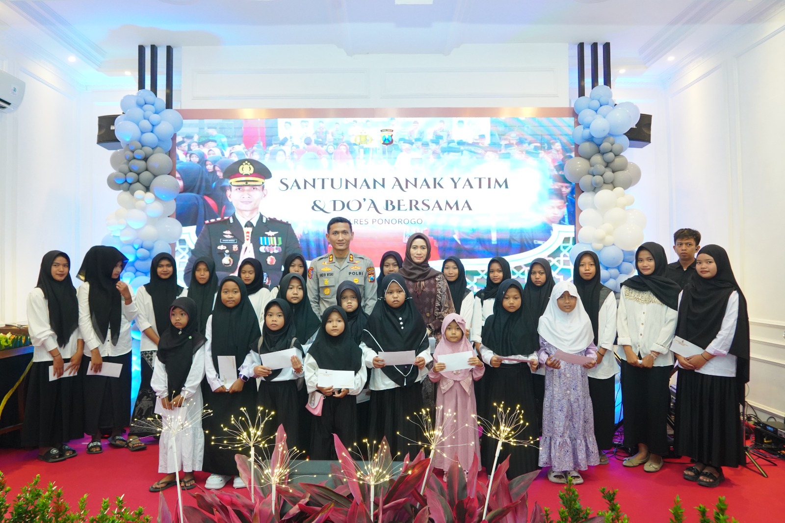 Polres Ponorogo Gelar Santunan Anak Yatim, Doa Bersama, dan Binrohtal