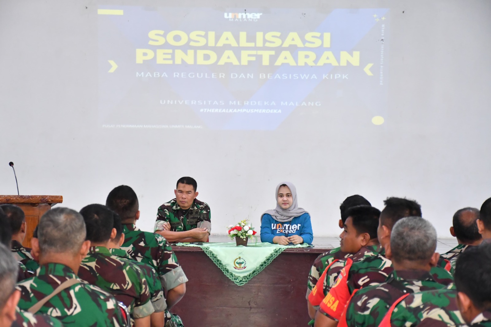 Unmer Malang Kampus Ponorogo Sosialisasikan KIP Kepada Para Babinsa, Dandim Ponorogo Apresiasi