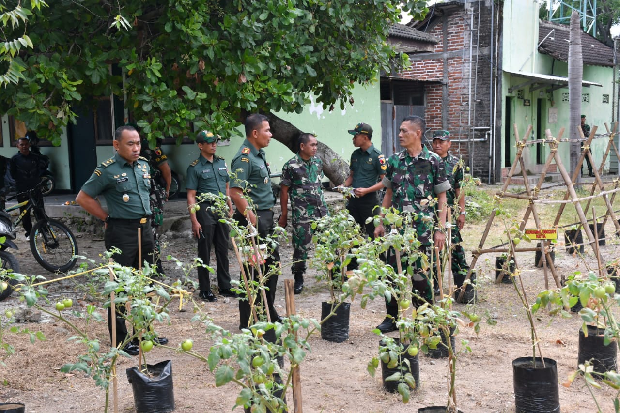 Korem 081/Dsj Tinjau Program Hanpangan Terpadu Kodim Ponorogo