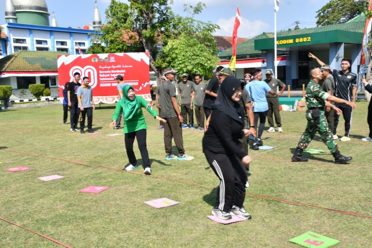 Ceria HUT ke 80 RI, Kodim Ponorogo Bersama Instansi Terkait Gelar Lomba Bersama