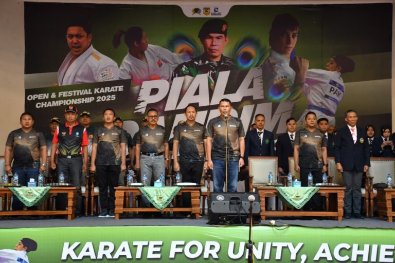 Open & Festival Karate Championship Piala Dandim Ponorogo Memperingati HUT ke 80 TNI Tahun 2025 Resmi Dibuka