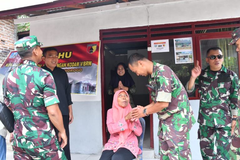 Pembangunan RTLH Kodim Ponorogo Selasai, Warga Senang dan Berterimakasih