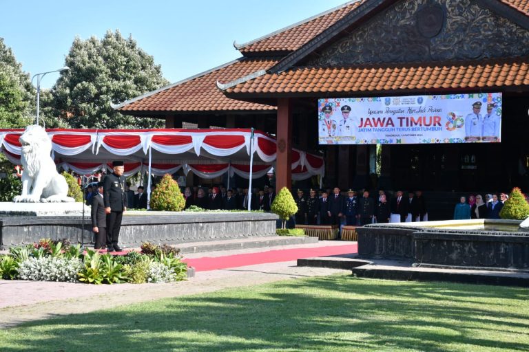 Kasdim Ponorogo Hadiri Upacara Peringatan Hari Jadi ke 80 Prov. Jatim