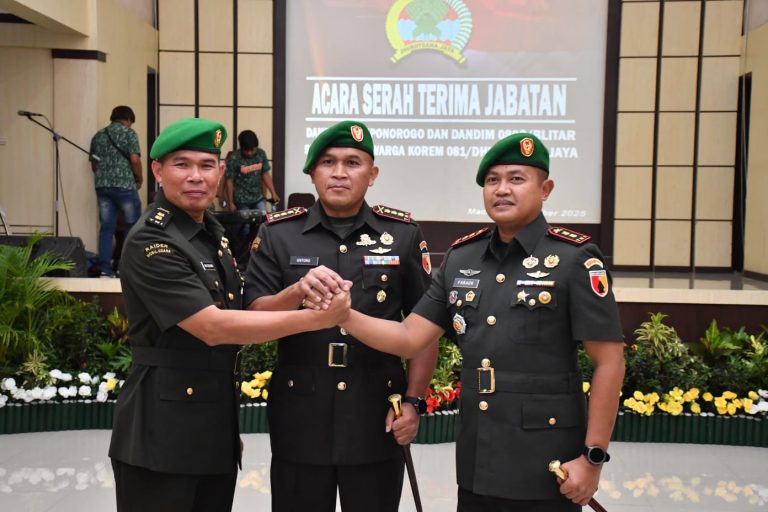 Sertijab Dandim 0802, Selamat Jalan Letkol Inf Dwi Soerjono, Selamat Datang Letkol Arh Farauk Saputra, S.Sos