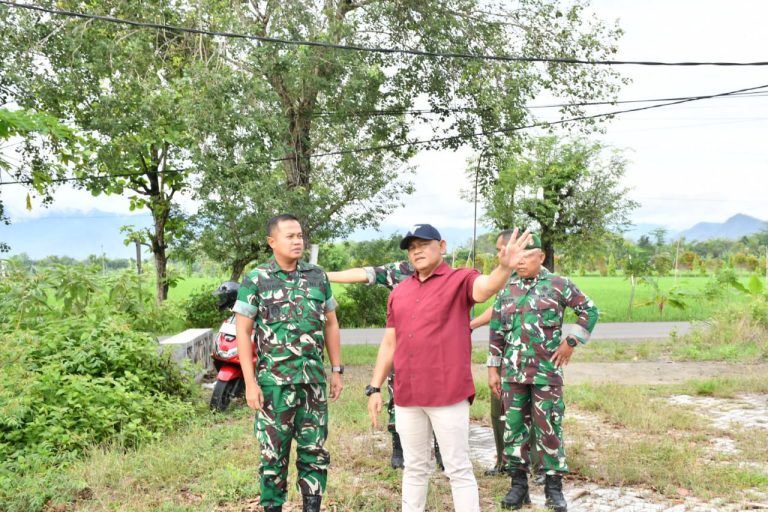 Sukseskan Program Pemerintah, Dandim Ponorogo Pengecekan Rencana Lokasi Pembangunan KDKMP