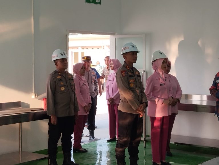 Kapolres Ponorogo Tinjau Pembangunan Kantor SPPG, Hampir Rampung 100 Persen