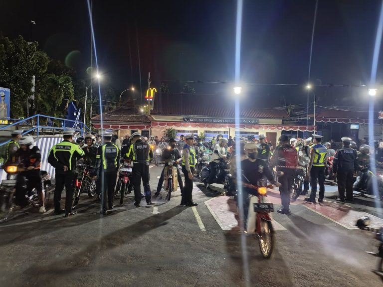 Gelar KRYD Polres Kediri Kota Amankan Ranmor Tidak Sesuai Spektek