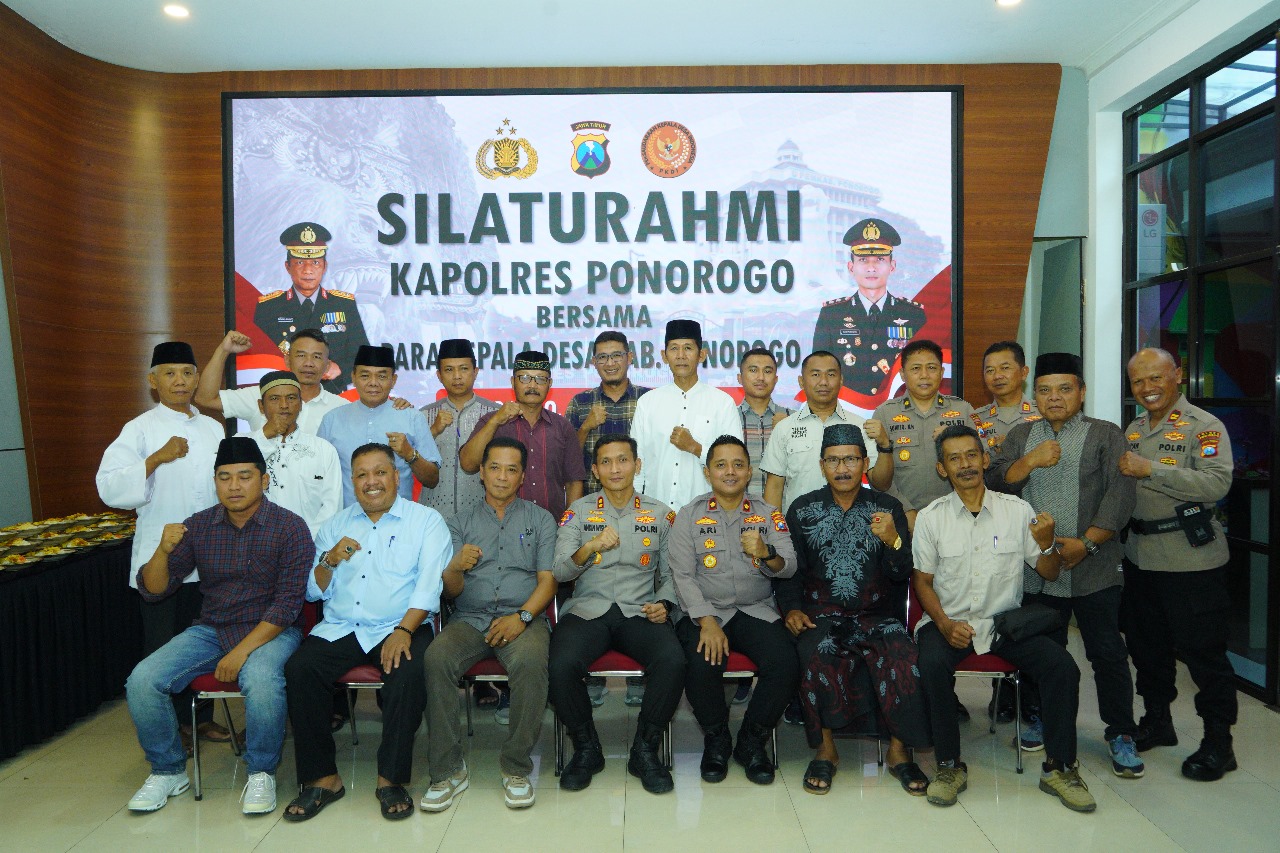 Jalin Silaturahmi, Pengurus DPC Persaudaraan Kepala Desa Indonesia (PKDI) Kunjungi Polres Ponorogo