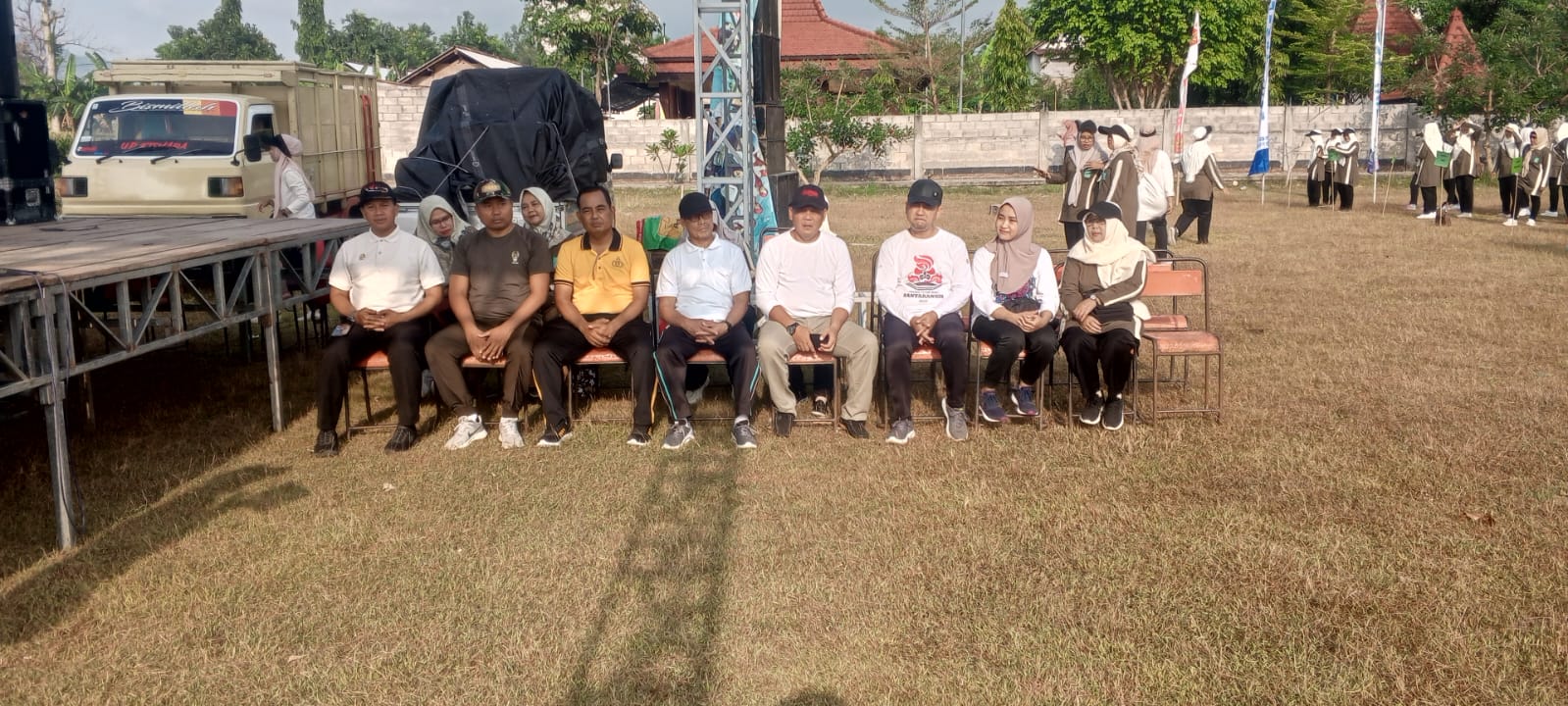 Polsek Slahung Hadiri Senam Gafantara Muslimat Fatayat Ancab Slahung Dalam Rangka Peringatan Hari Santri Nasional