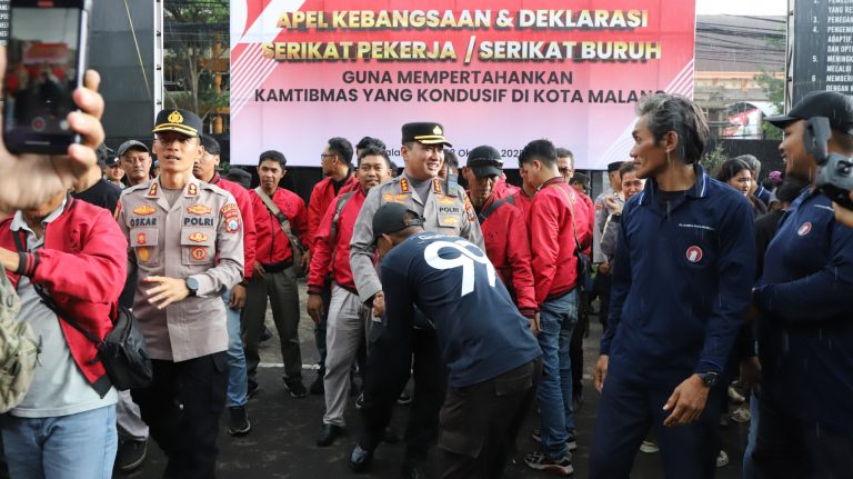 Polresta Malang Kota Perkuat Sinergi Bersama Serikat Buruh Wujudkan Kondusifitas Kamtibmas