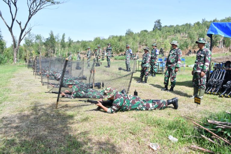 Kodim Ponorogo Gelar Latihan Menembak Senjata Ringan Semester II TA. 2025
