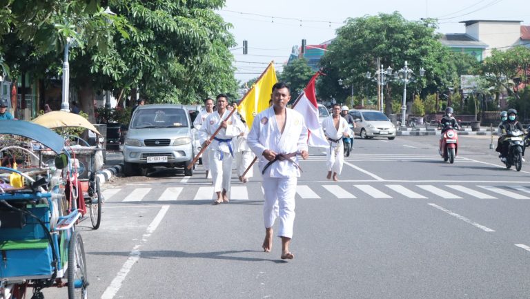 Ujian Kenaikan Tingkat Jujitsu Dojo Polres Ponorogo Berjalan Lancar dan Tertib