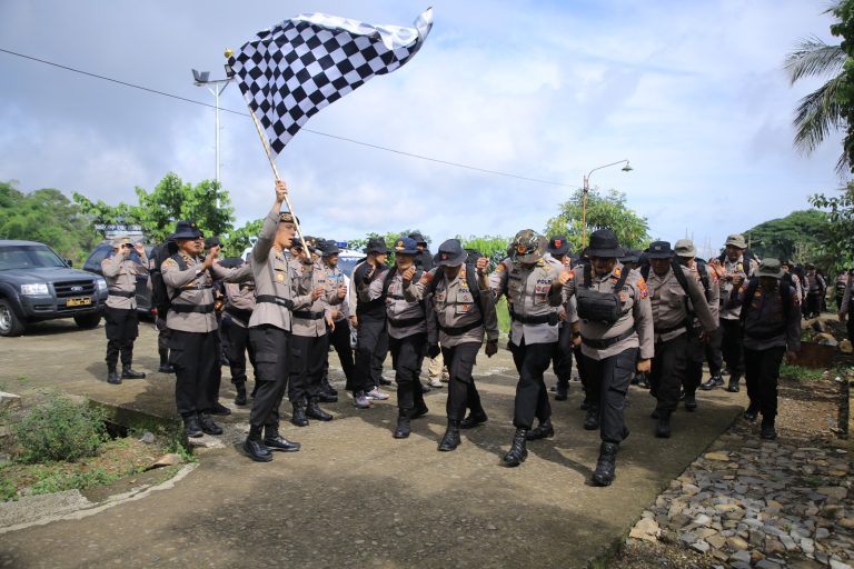 Personel Polres Madiun Napak Tilas ke Monumen Sakip–Sanali