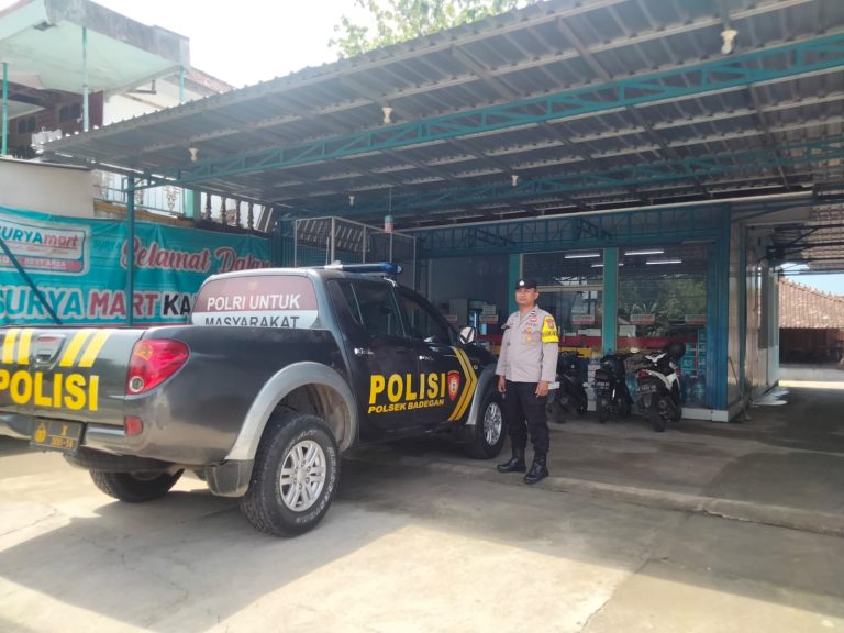 Polsek Badegan Laksanakan Patroli dan Himbauan untuk Pemeliharaan Kamtibmas yang Kondusif