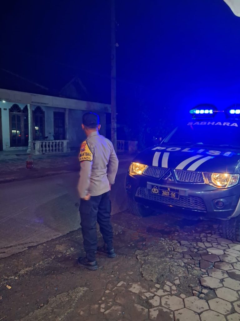 POLSEK JAMBON GELAR PATROLI BLUE LIGHT CEGAH GANGGUAN KAMTIBMAS DI WILAYAH HUKUM JAMBON