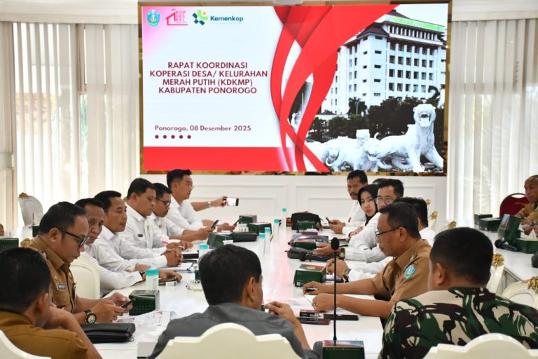 Dandim Ponorogo Hadiri Rakor Bersama Forkopimda Ponorogo Bahas KDKMP