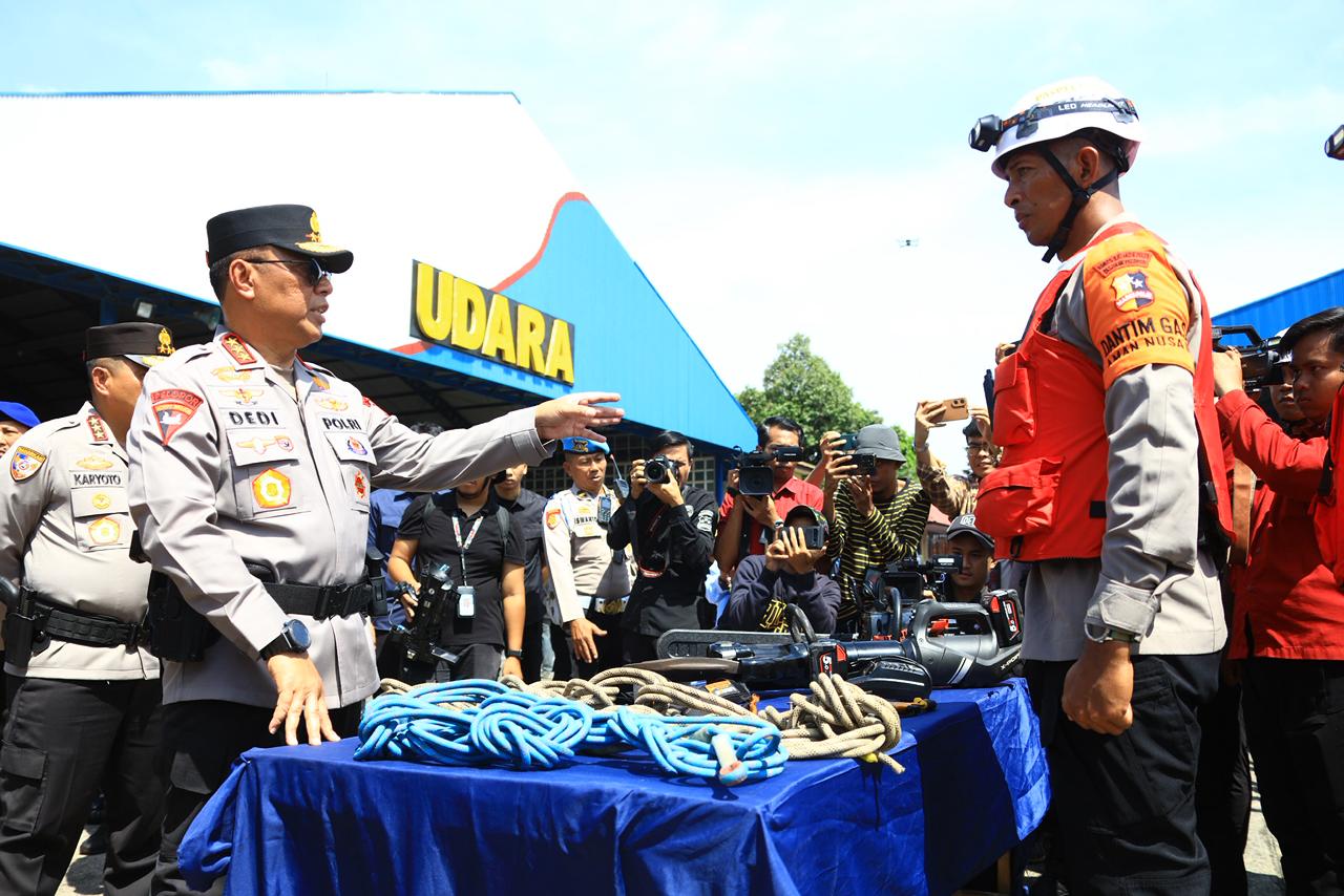Polri Gelar Apel Pergeseran Pasukan, Tegaskan Komitmen Percepatan Bantuan Bencana