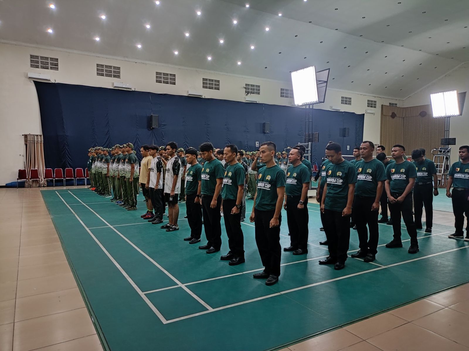 PEMBUKAAN KEJUARAAN BULUTANGKIS DANREM CUP 2025 DIGELAR MERIAH DI GEDUNG GISTA JAYA SOMOROTO