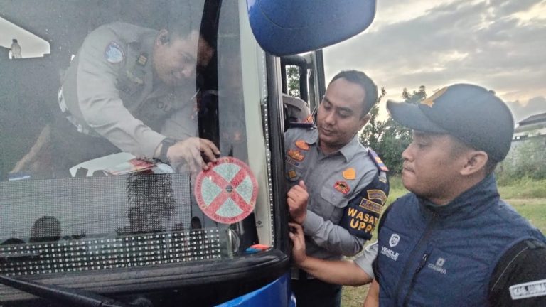 Jelang Nataru Ditlantas Polda Jatim Gelar Ramcheck di PO Bus