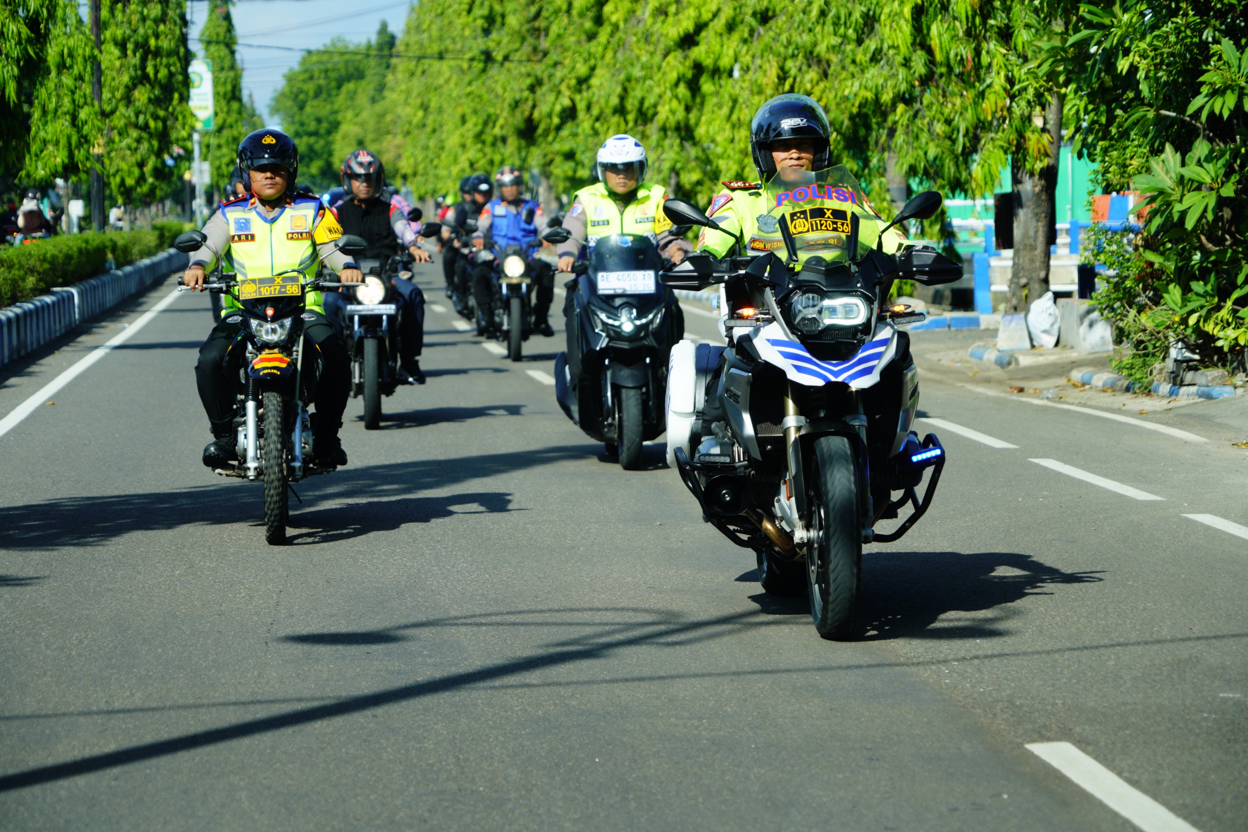 Polres Ponorogo Gelar Patroli Skala Besar dan Bersama Forkopimda Kunjungi Sejumlah Gereja