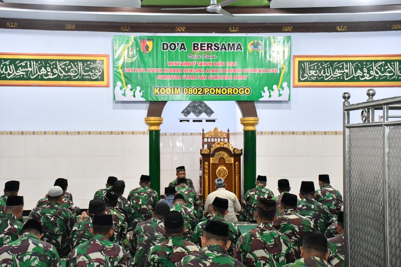 Kodim Ponorogo Gelar Doa Bersama Malam Tahun Baru