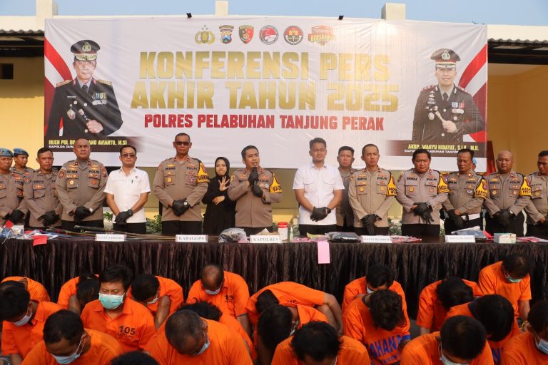 Polres Pelabuhan Tanjung Perak Berhasil Tekan Angka Kriminalitas Hingga 13 Persen di 2025