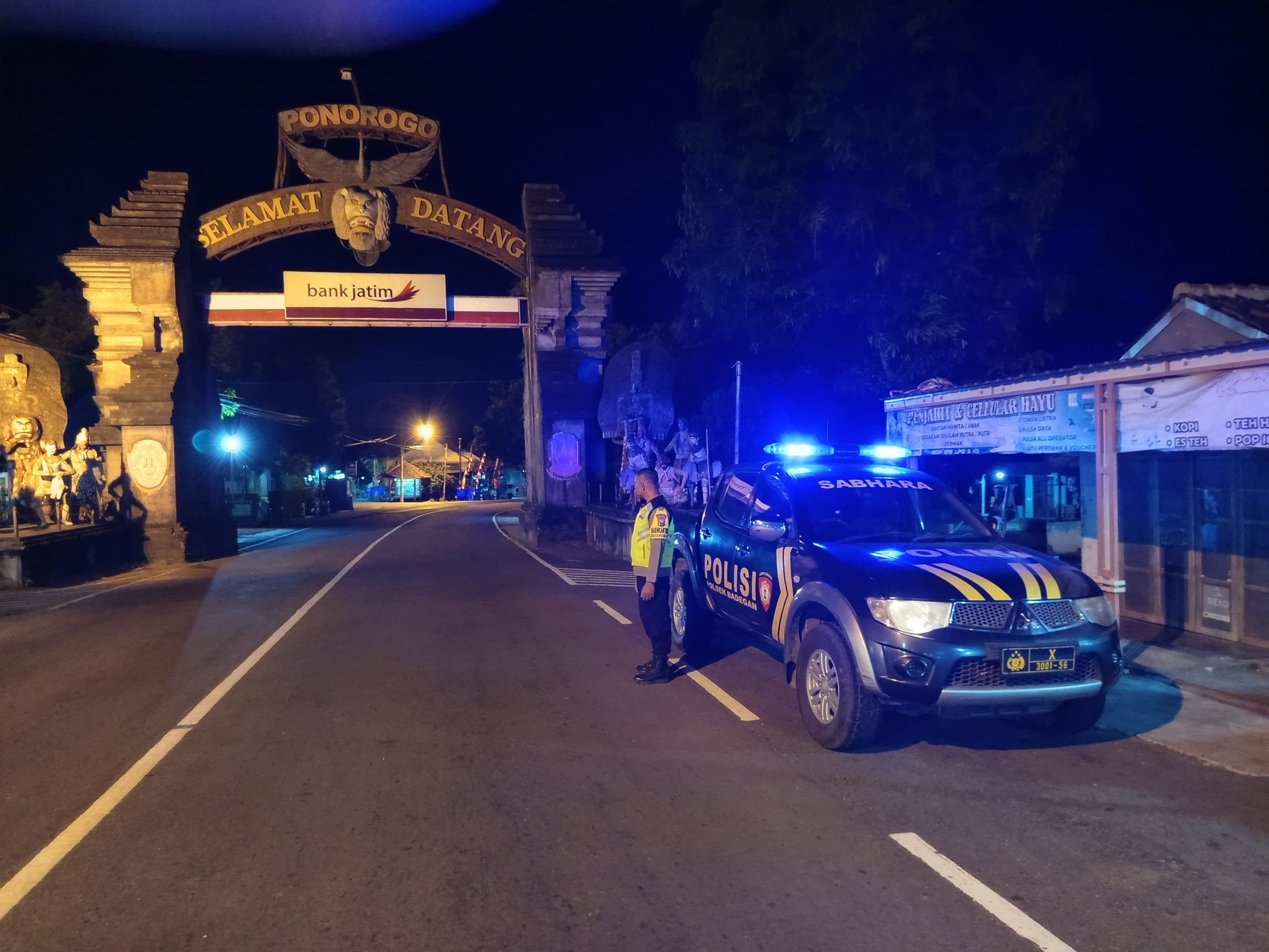 Polsek Badegan Gelar Patroli KRYD, Antisipasi 3C dan Gangguan Kamtibmas