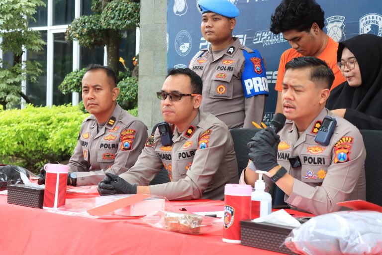 Polres Gresik Beri Tindakan Tegas Terukur Tiga Anggota Gangster