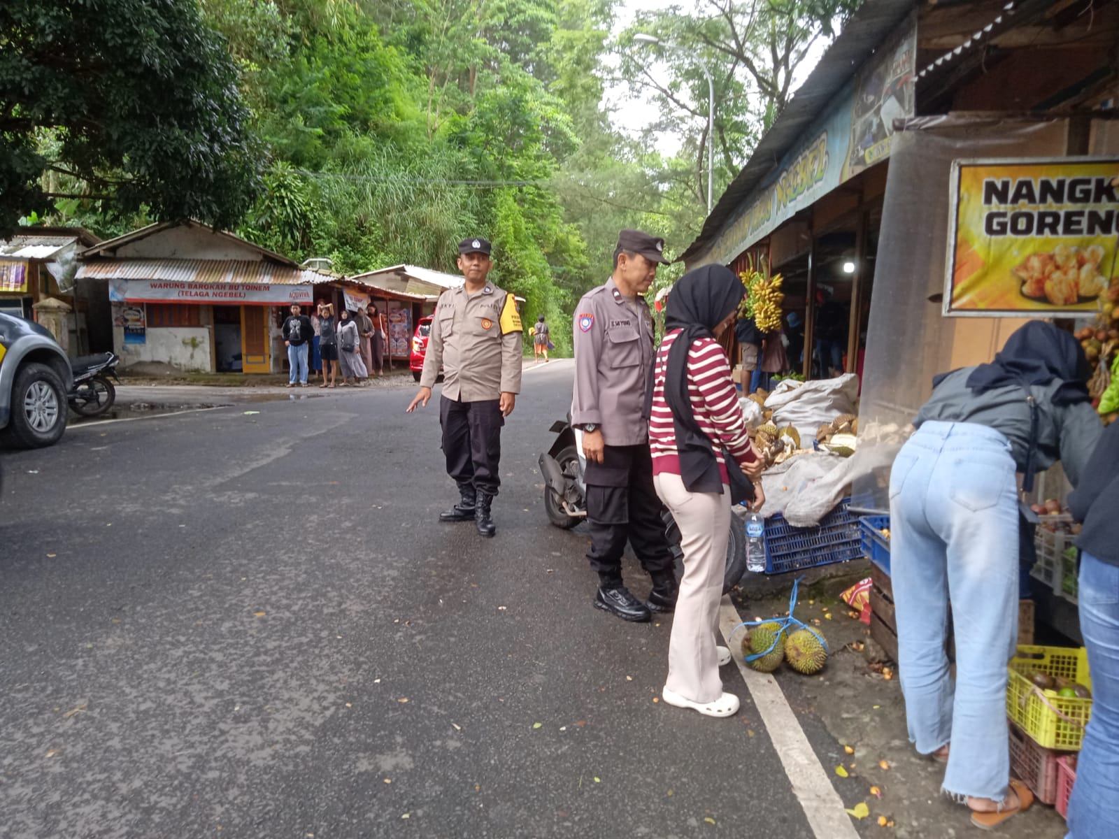 Polsek Ngebel Intensifkan Patroli Harkamtibmas KRYD, Wisata Telaga Ngebel Aman Kondusif