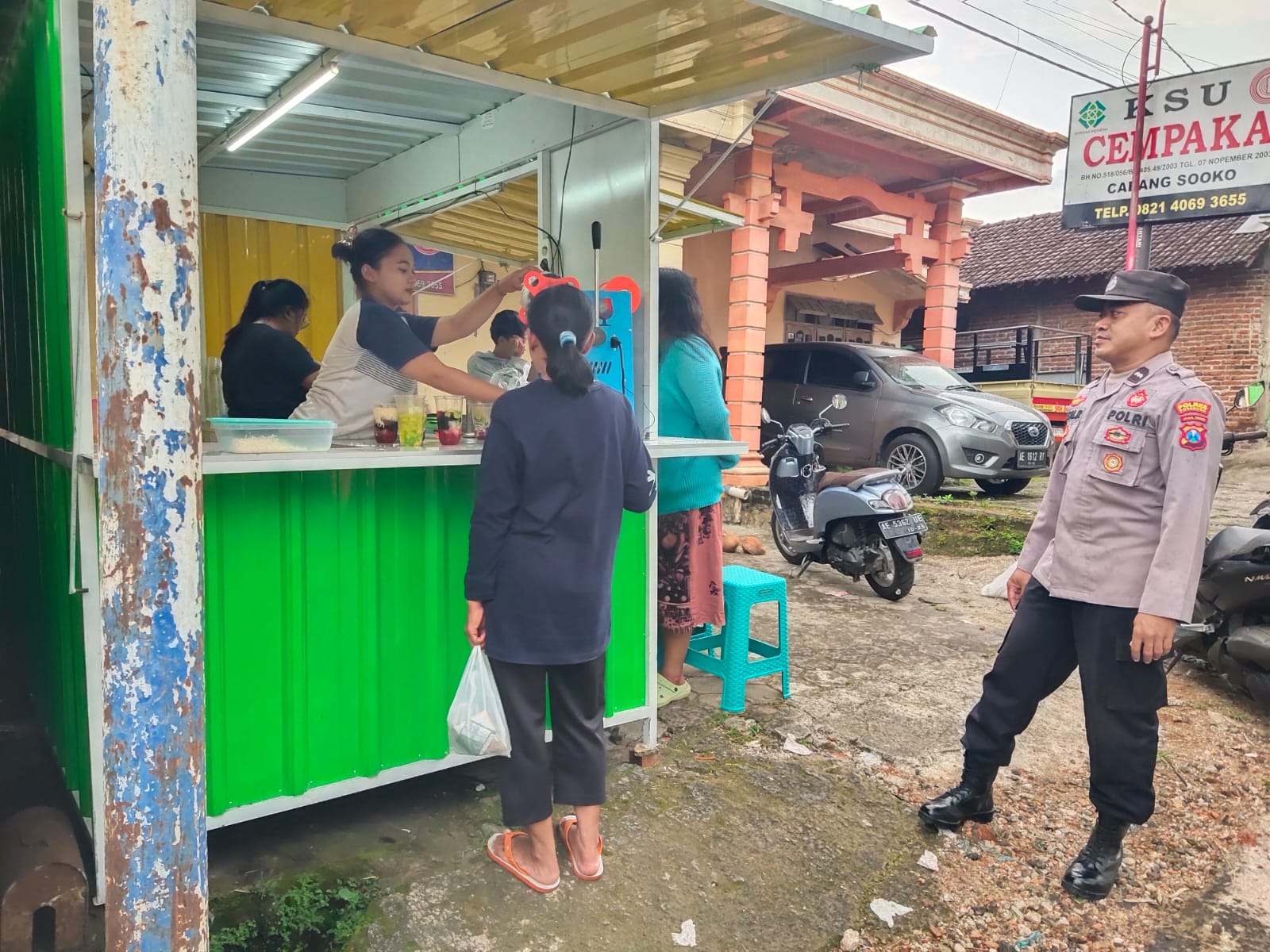 Polsek Sooko Gelar Patroli KRYD, Situasi Kamtibmas Wilayah Tetap Aman dan Kondusif