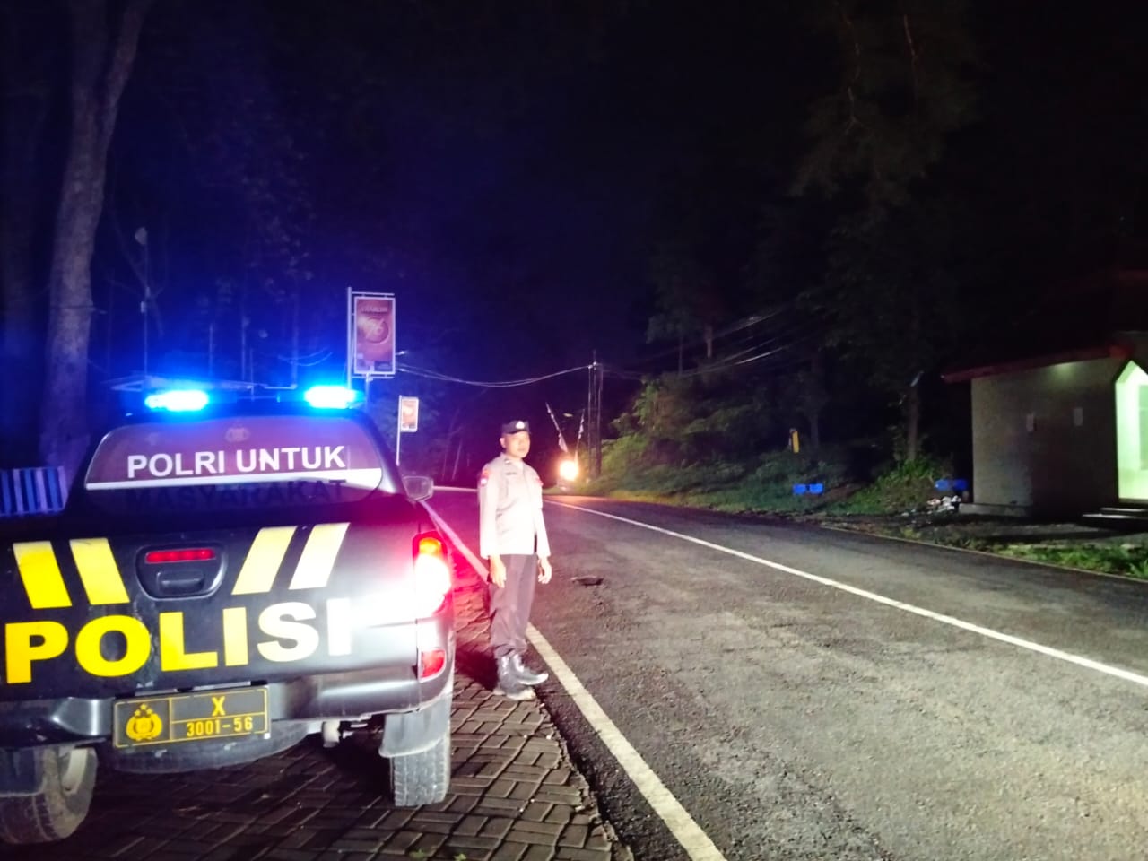Polsek Badegan Gelar Patroli KRYD Malam Hari, Antisipasi 3C dan Jaga Kamtibmas