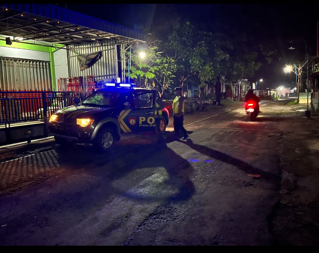 Polsek Sooko Intensifkan Patroli KRYD, Jaga Kondusifitas Wilayah pada Malam Hari