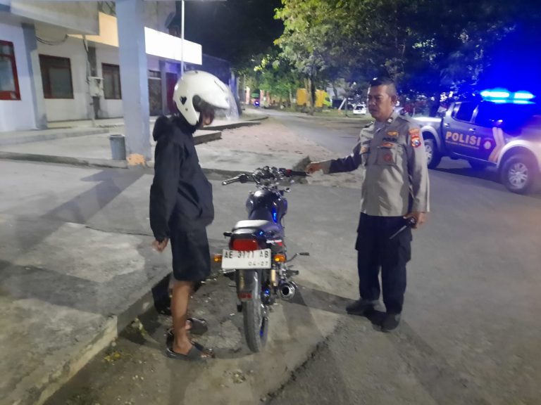 Polsek Ponorogo Gelar Ops Cipkon Dini Hari, Antisipasi Balap Liar dan Gangguan Kamtibmas