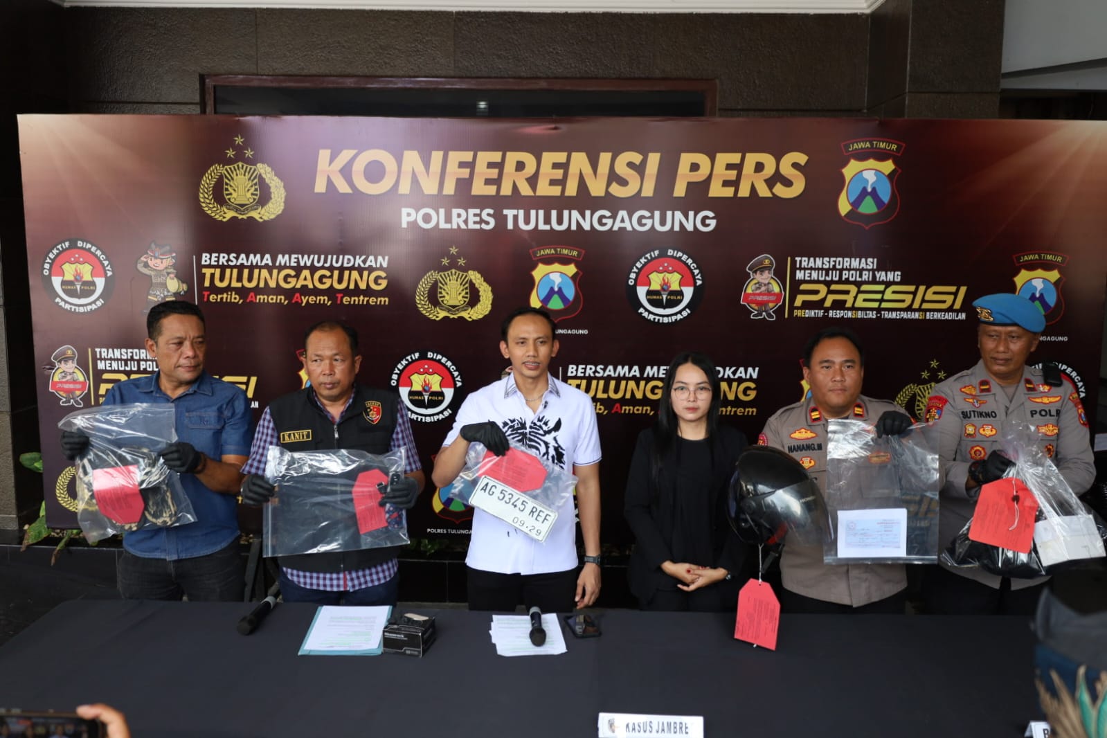Polres Tulungagung Amankan 2 Tersangka Jambret di Dua TKP