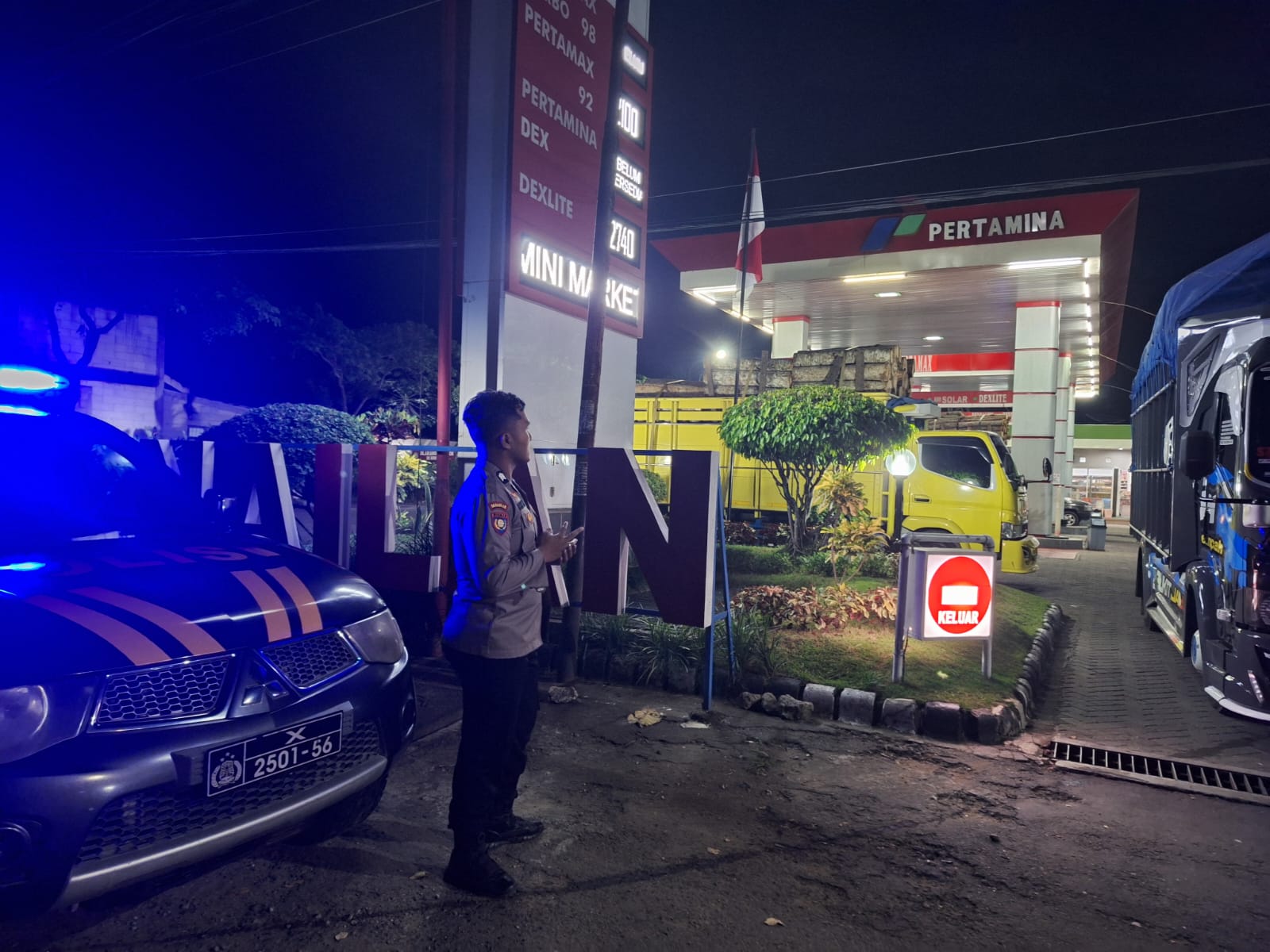 Polsek Slahung Gelar Patroli KRYD Malam Hari, Situasi Wilayah Tetap Kondusif