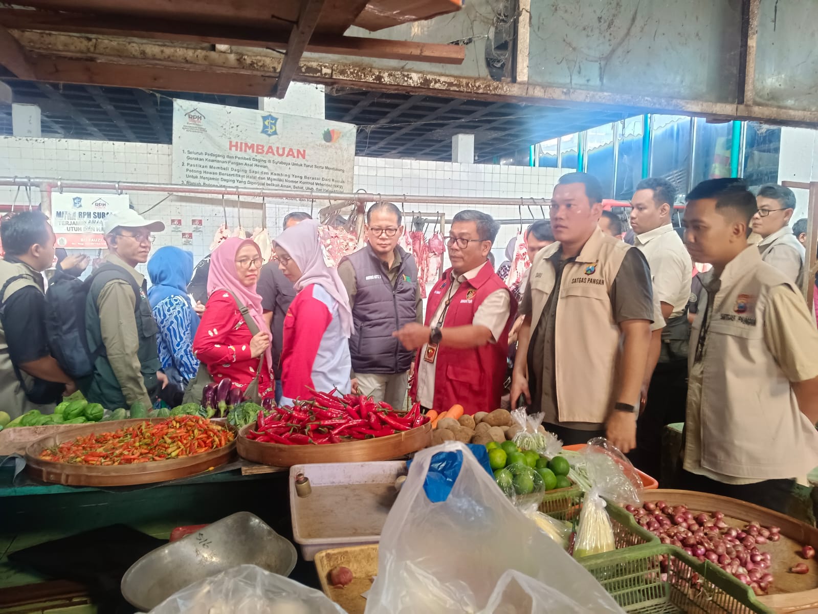 Jelang Ramadhan Satgas Pangan Polda Jatim Sidak Sejumlah Pasar di Surabaya
