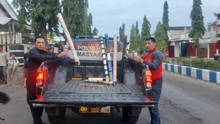 Jaga Ketenangan Bulan Suci Ramadhan, Polres Ponorogo Gelar Operasi Cipta Kondisi, Puluhan Petasan Di Amankan