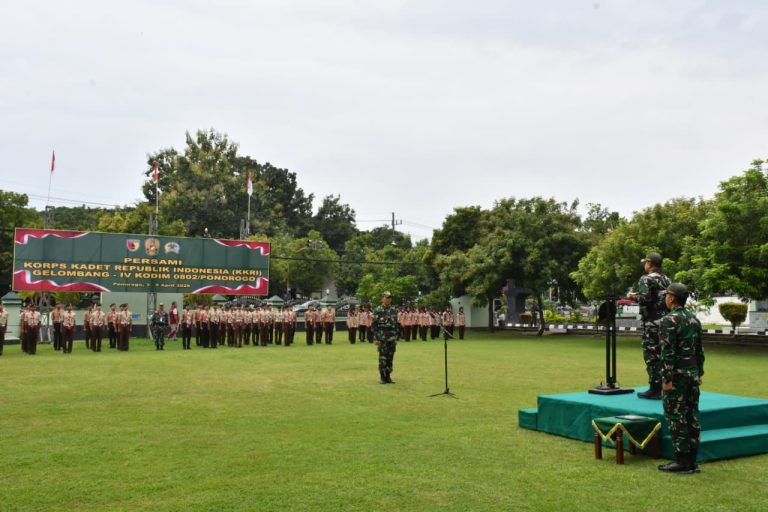 Buka Upacara Perkemahan KKRI, Dandim Ponorogo Beri Arahan Kepada Para Siswa