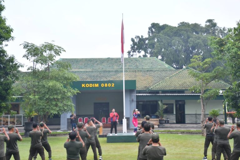 Kodim Ponorogo Gelar Olahraga Bersama Wujudkan Fisik Prima Sukseskan Tugas Pokok