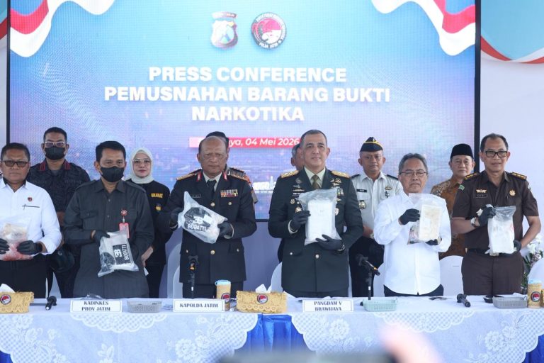 Polda Jatim Musnahkan 22,226 Kg Kokain, Tegaskan Komitmen Perang Melawan Narkoba