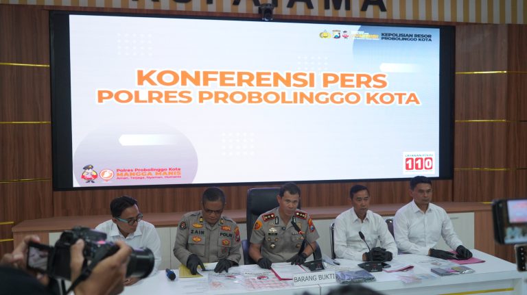 Polres Probolinggo Kota Ungkap Narkoba Amankan 9 Tersangka Pengedar Sabu