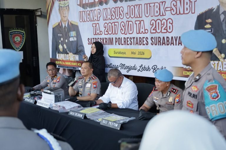 Polrestabes Surabaya Amankan 14 Tersangka Joki UTBK-SNBT