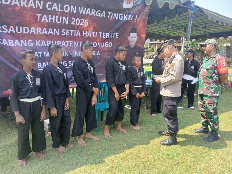 Pendadaran Calon Warga PSHT Ranting Sambit Berjalan Aman dan Kondusif