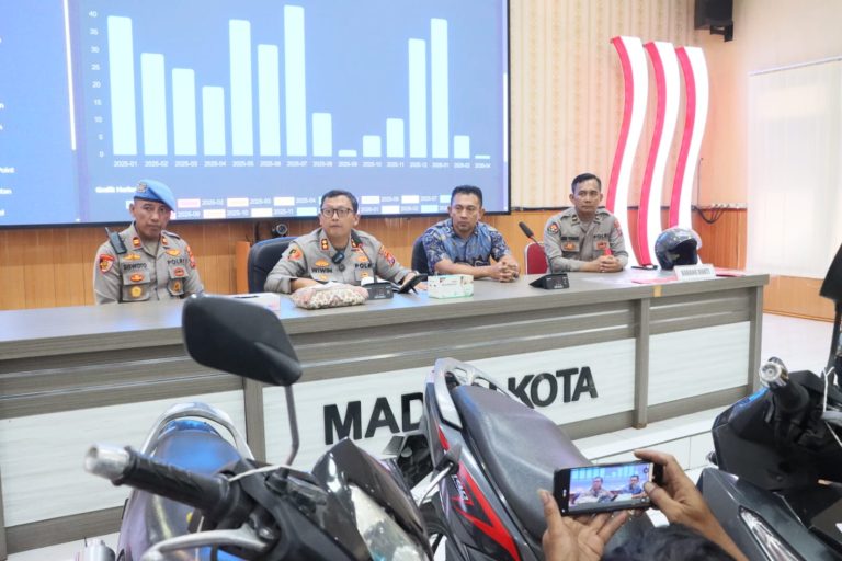 Polres Madiun Kota Ungkap Dua Kasus Curanmor Amankan 2 Tersangka