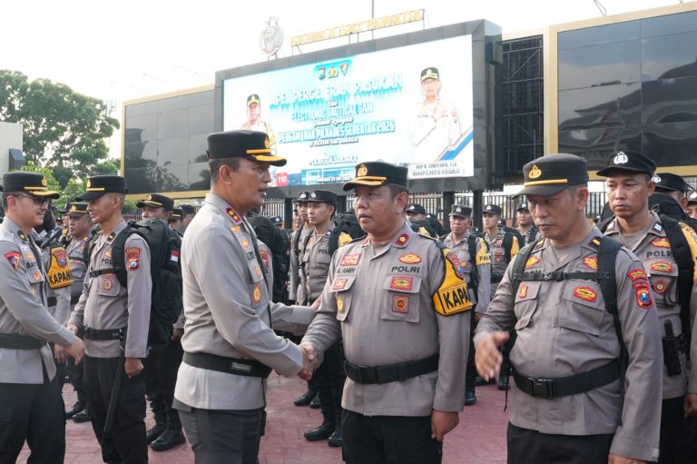 Polresta Sidoarjo Siagakan 1.140 Personel Layanan Pengamanan Pilkades Serentak di 80 Desa
