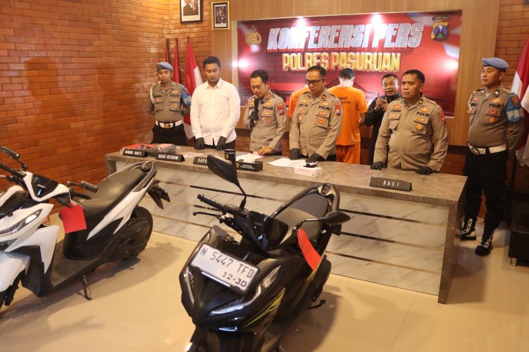 Polres Pasuruan Ungkap 3 Kasus Kejahatan Jalanan, Tersangka Begal Diamankan