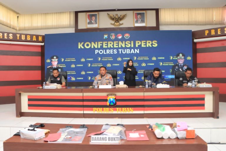 Polres Tuban Amankan Tersangka Komplotan Pencuri Sapi