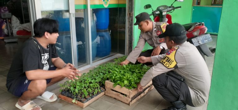 Polsek Slahung Laksanakan Sambang Pendampingan Petani Lombok Dalam Rangka Dukung Program Ketahanan Pangan