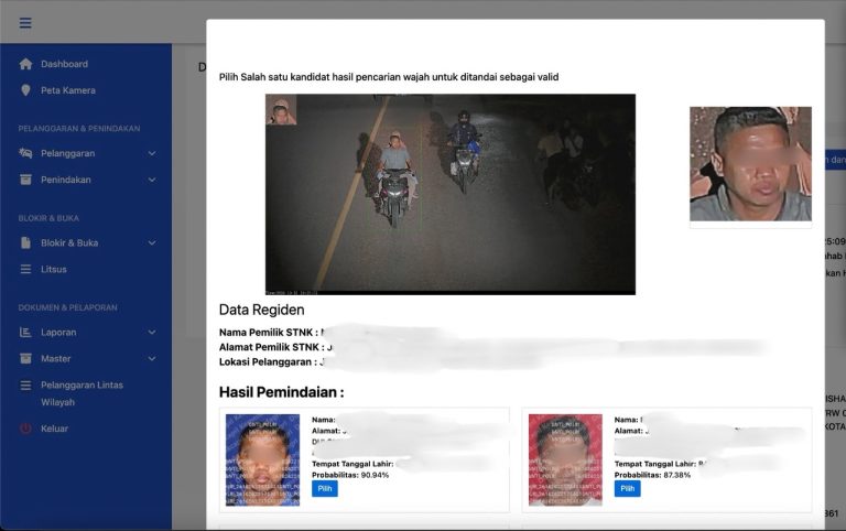 Pakai Sistem Face Recognition ,ETLE Nasional Presisi Perkuat Pengawasan dan Antisipasi Plat Nomor Palsu